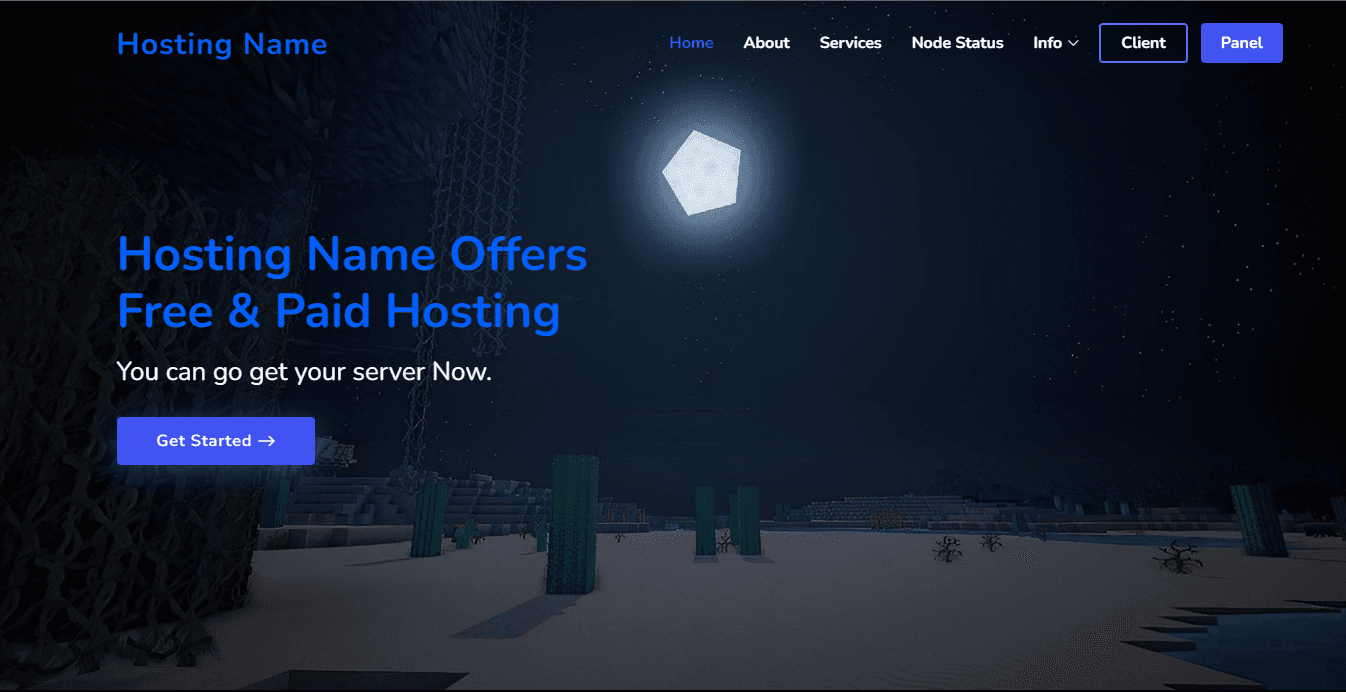 Hosting Website Template