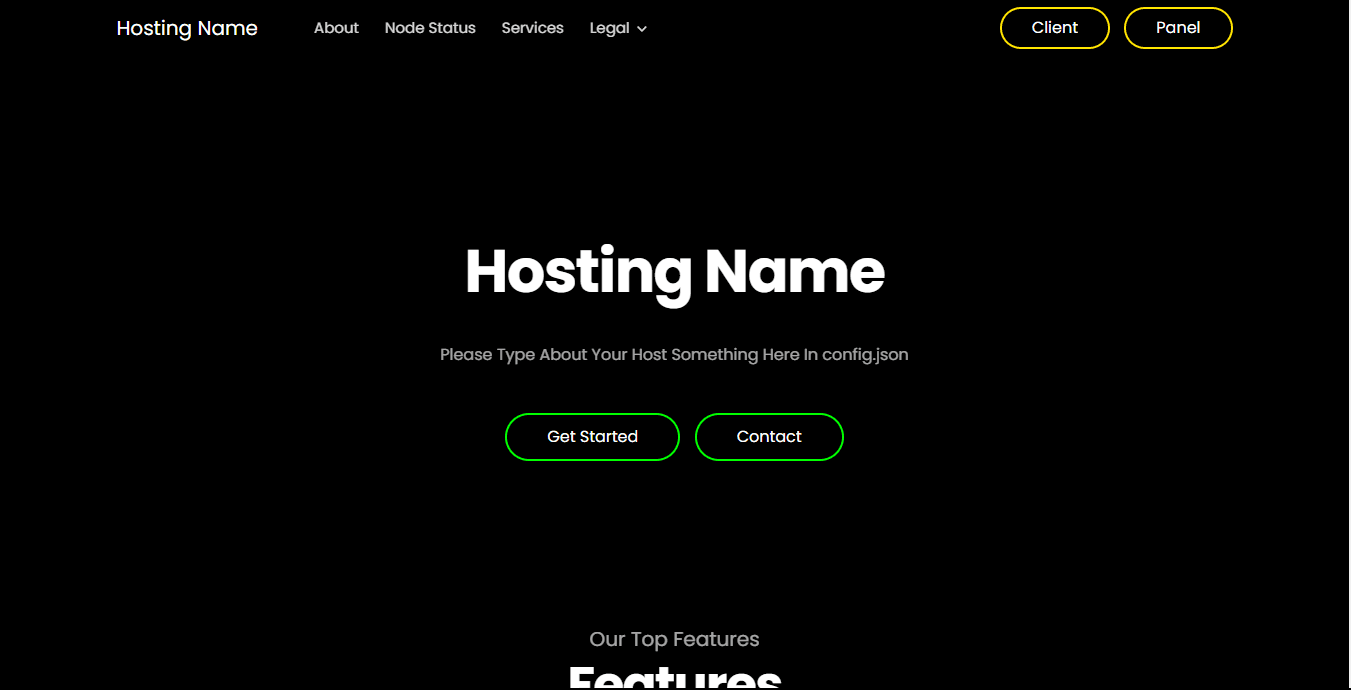 Hosting Website Template 3